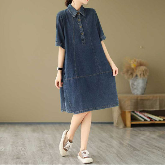 Robe Jean & Couleur Unie