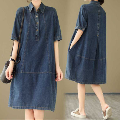 Robe Jean & Couleur Unie