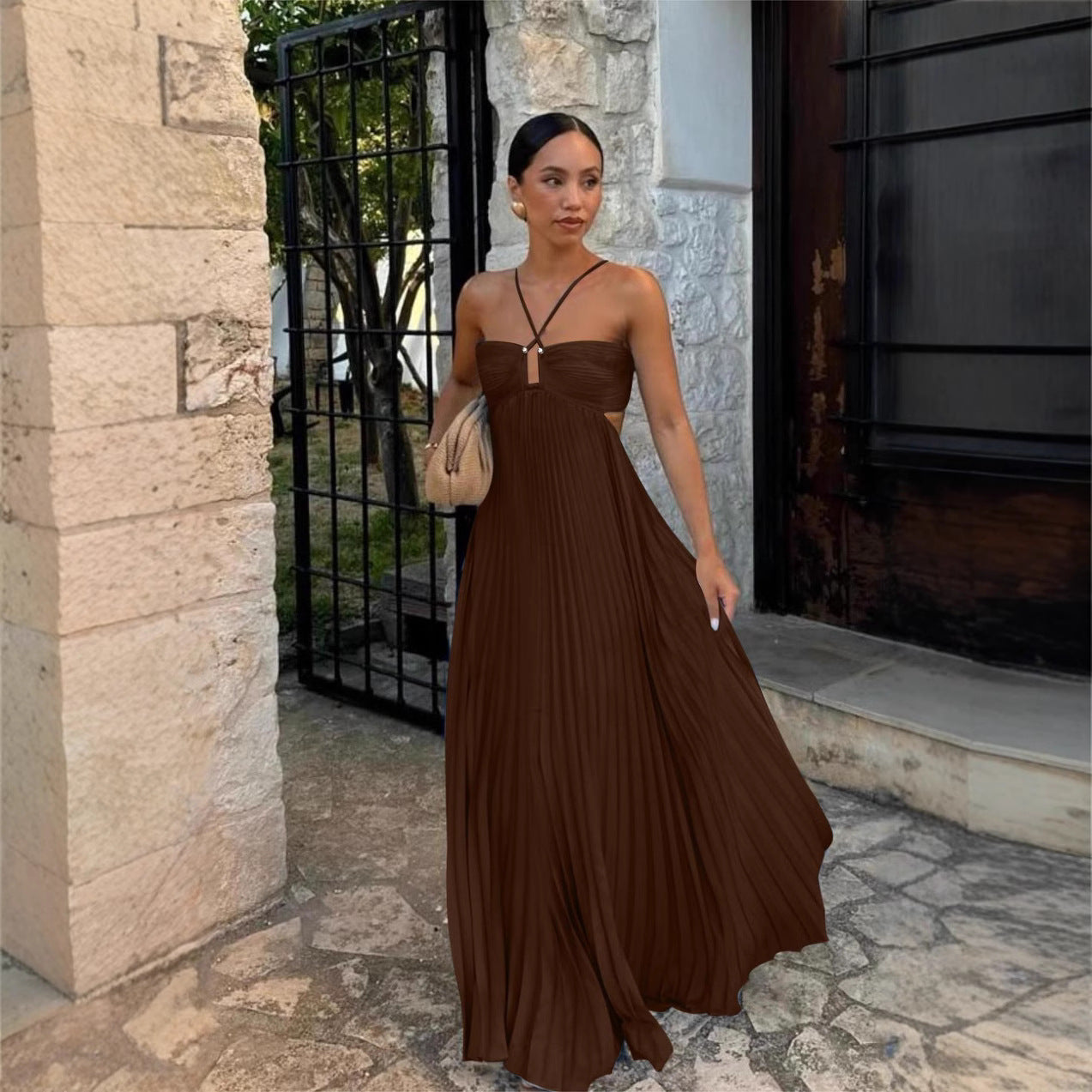 Robe Maxi Bustier Évasée