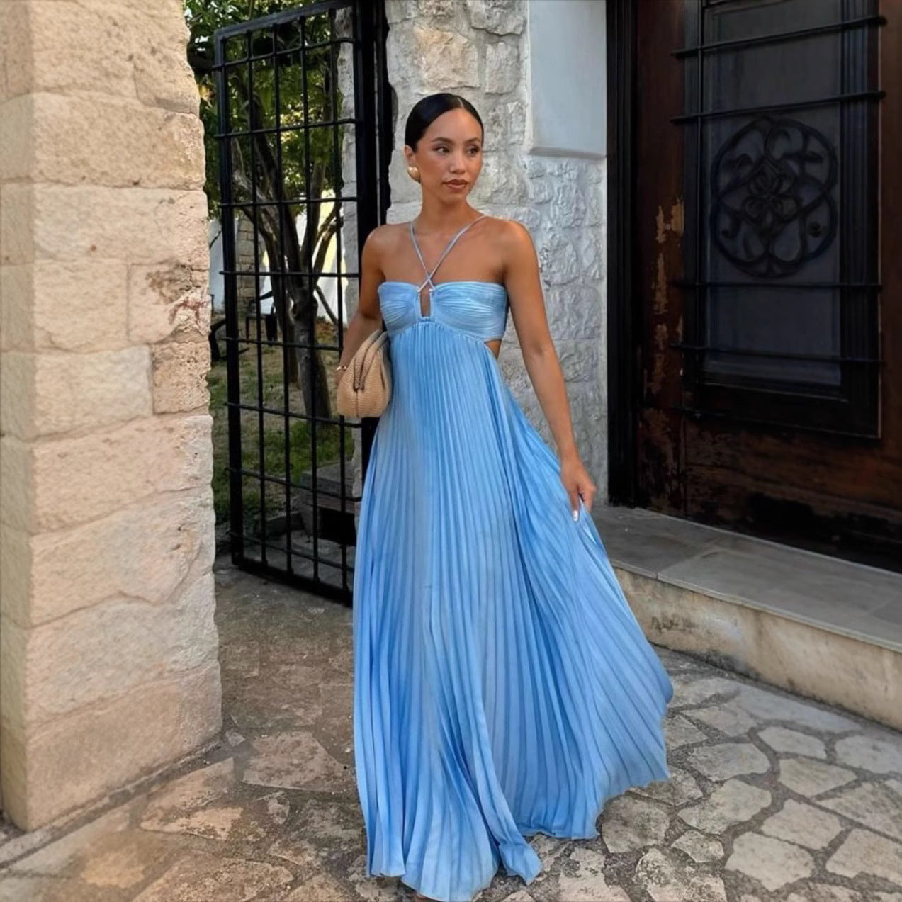 Robe Maxi Bustier Évasée