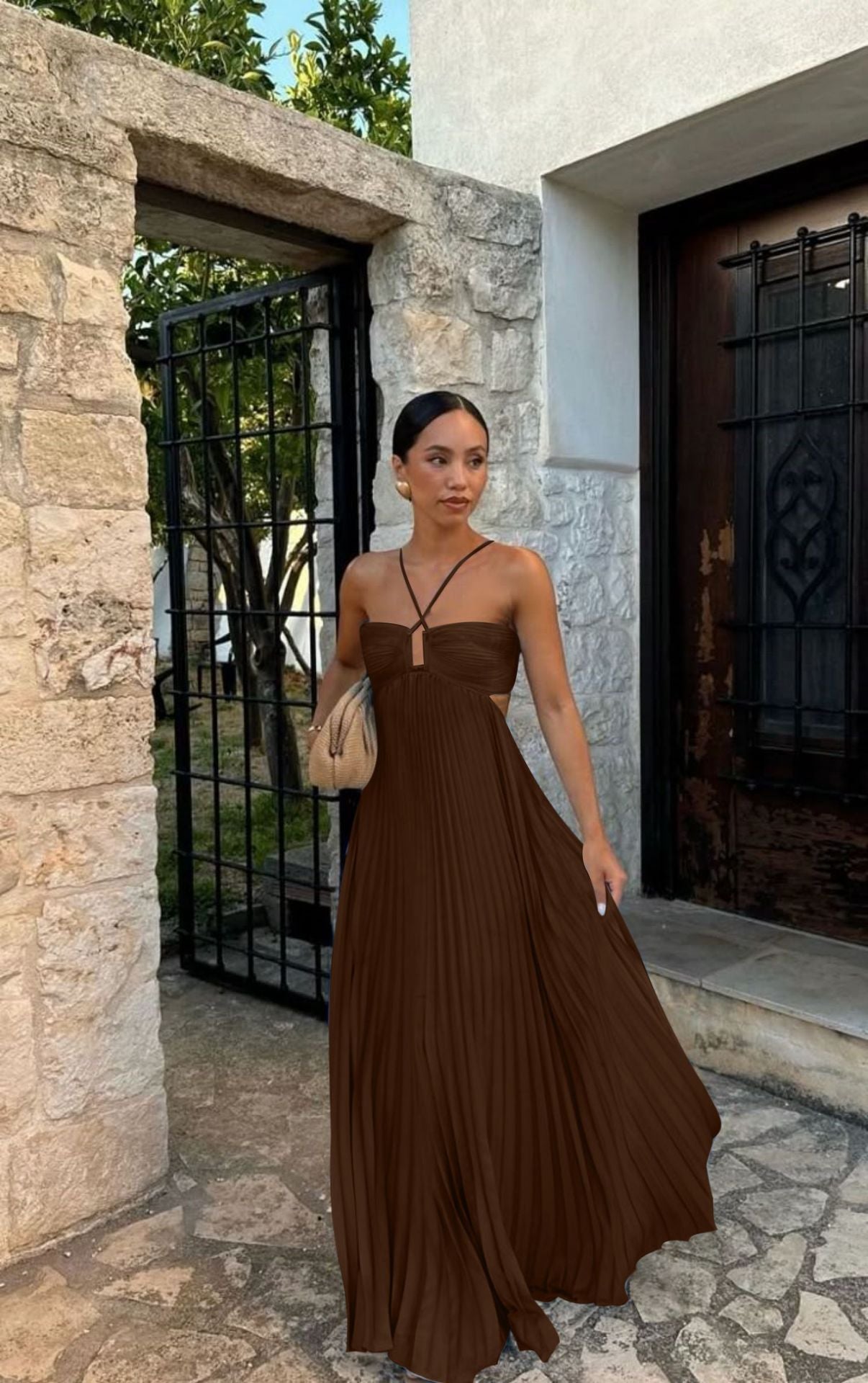 Robe Maxi Bustier Évasée
