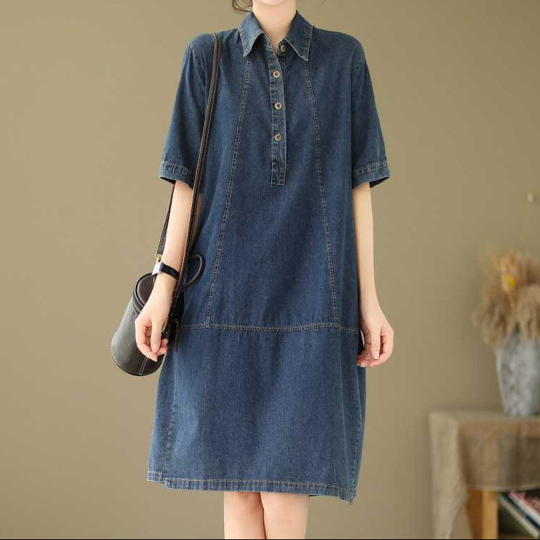 Robe Jean & Couleur Unie