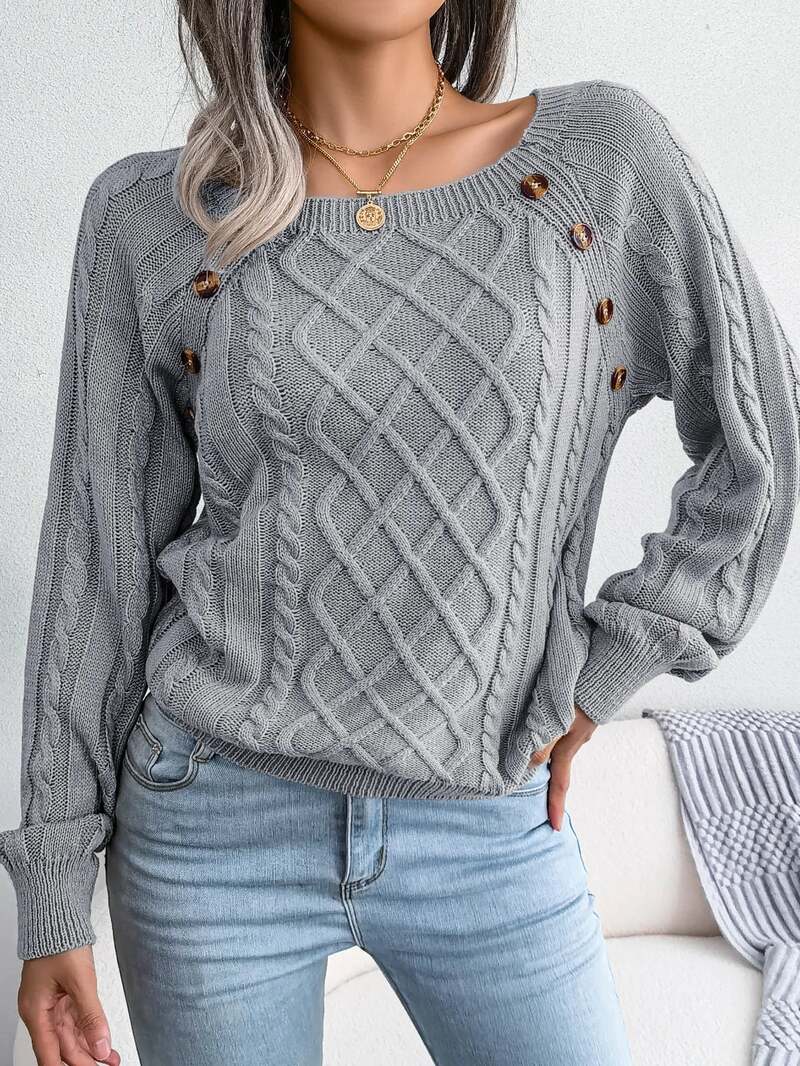 Pull En Maille Torsadée