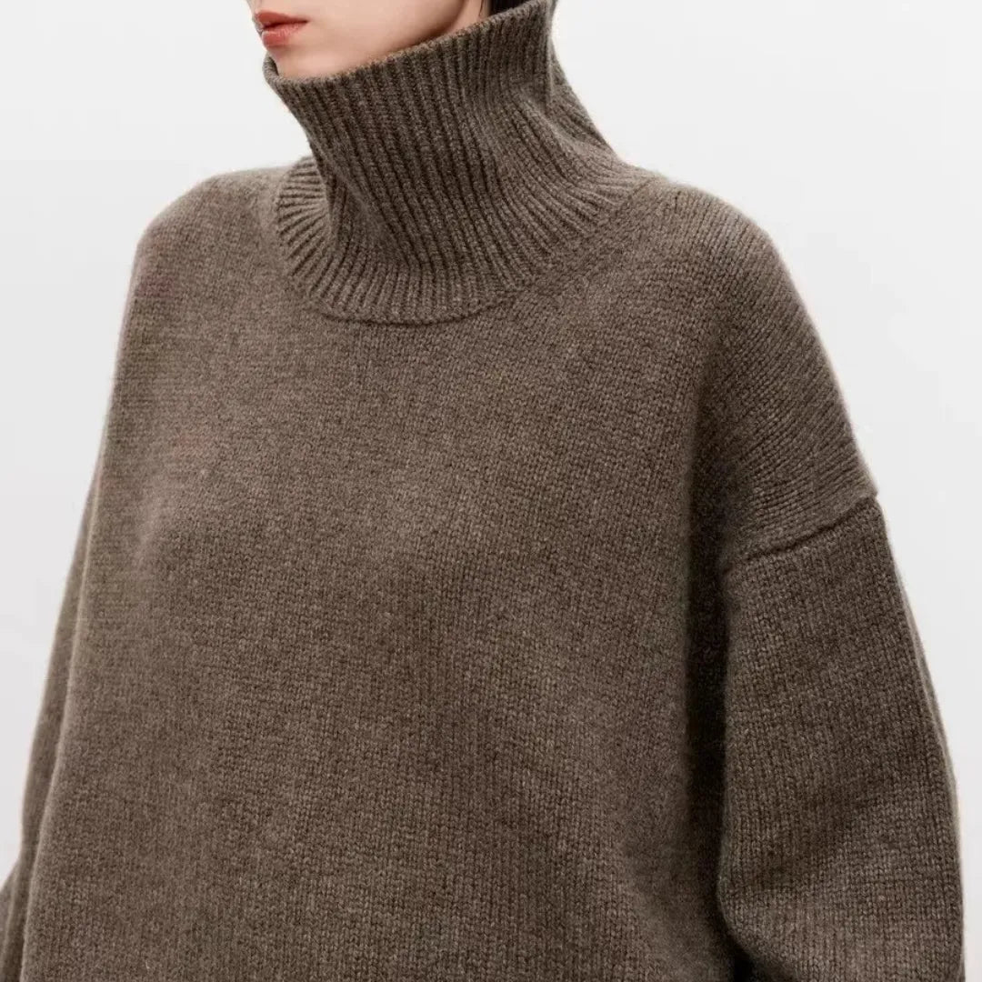 Cachemire Col Montant Luxe