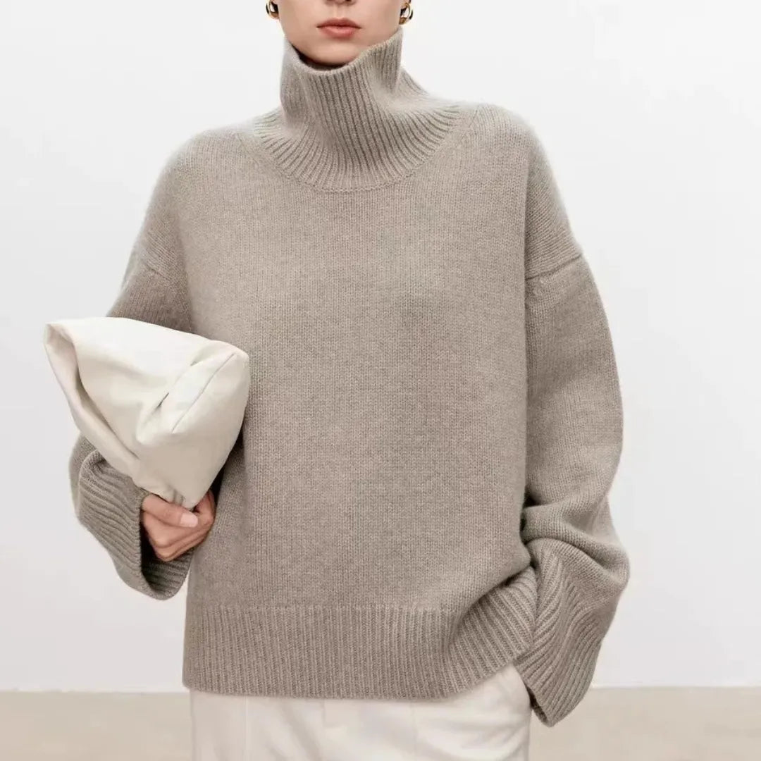 Cachemire Col Montant Luxe