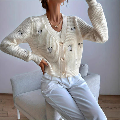 Pull & Gilet Blanc Lait