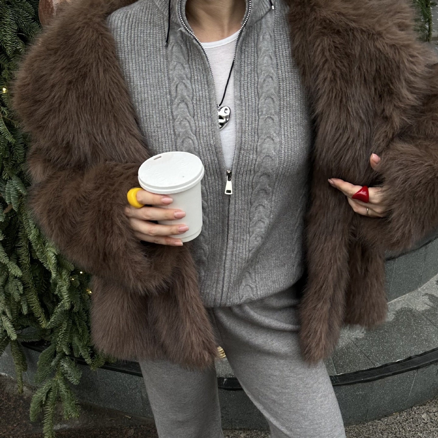 Ensemble Zippé & Pantalon Tricoté