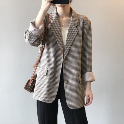 Blazer à Carreaux pour Femme