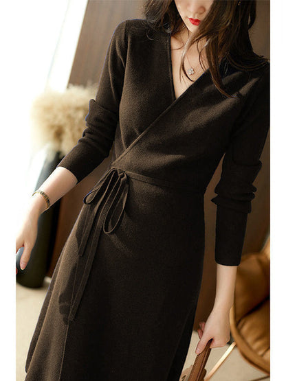 Robe Maille Col V