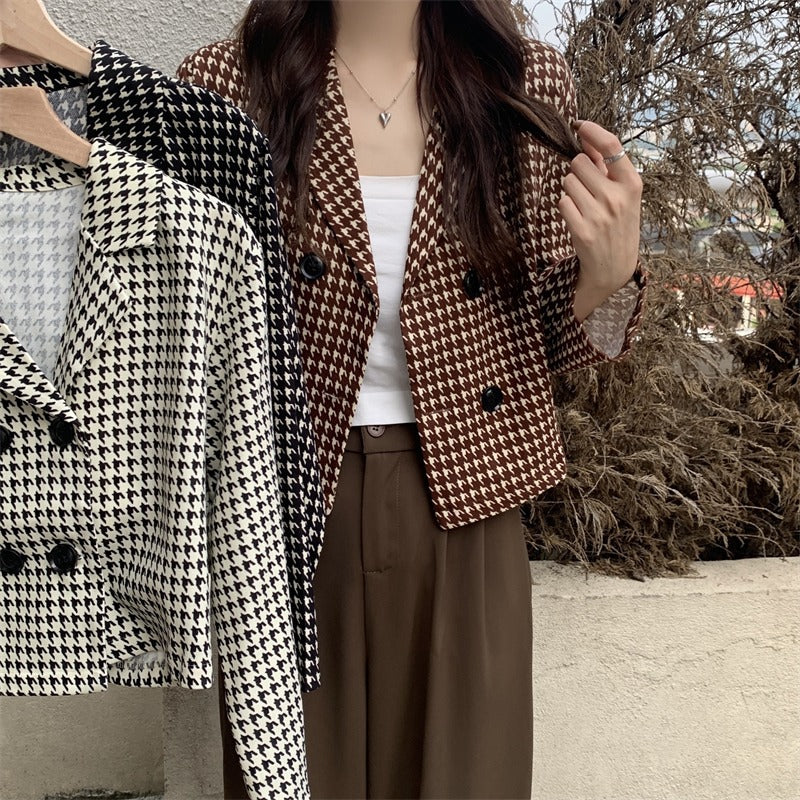 Veste à Carreaux Coupe Loose