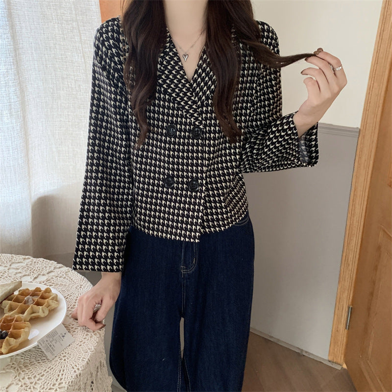 Veste à Carreaux Coupe Loose