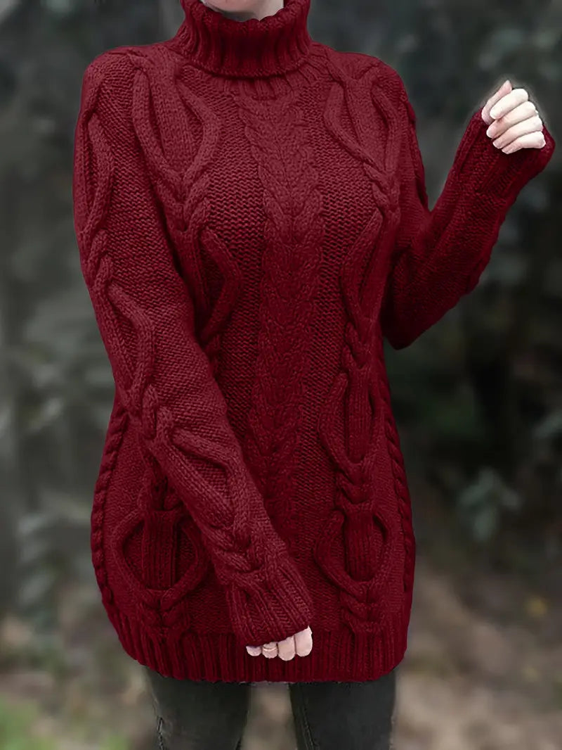 Pull Robe Col Roulé