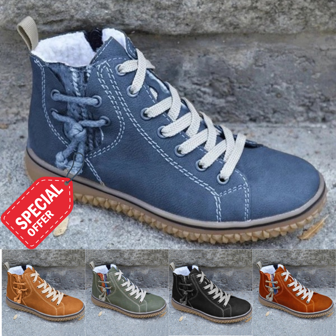 Bottines Montantes À Lacets
