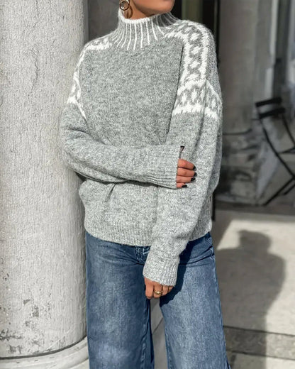 Pull Col Montant Maille Douce
