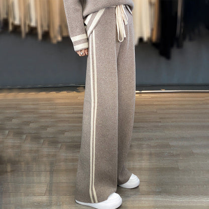 Pantalon Large & Pull en Laine
