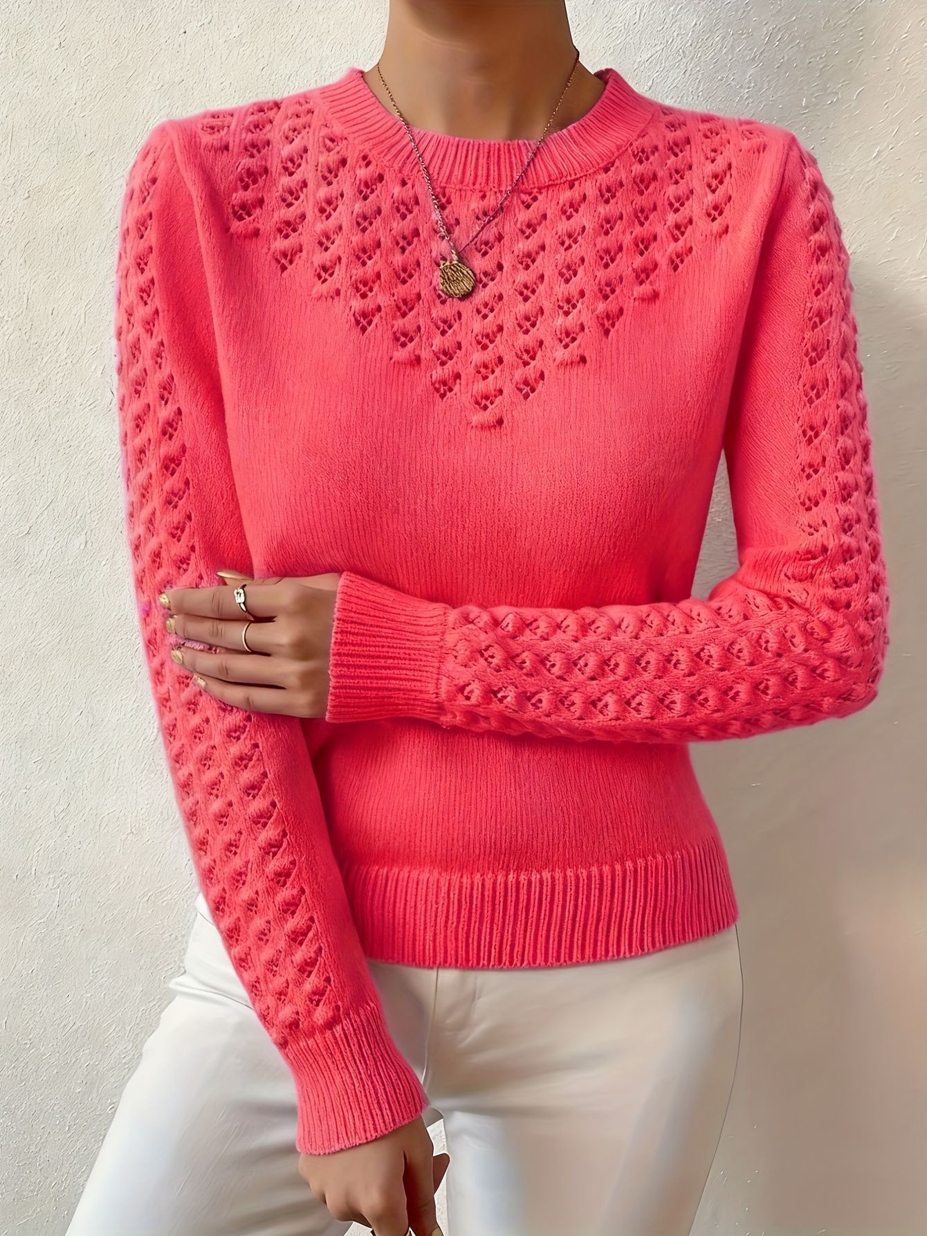 Pull Tricoté Ajouré