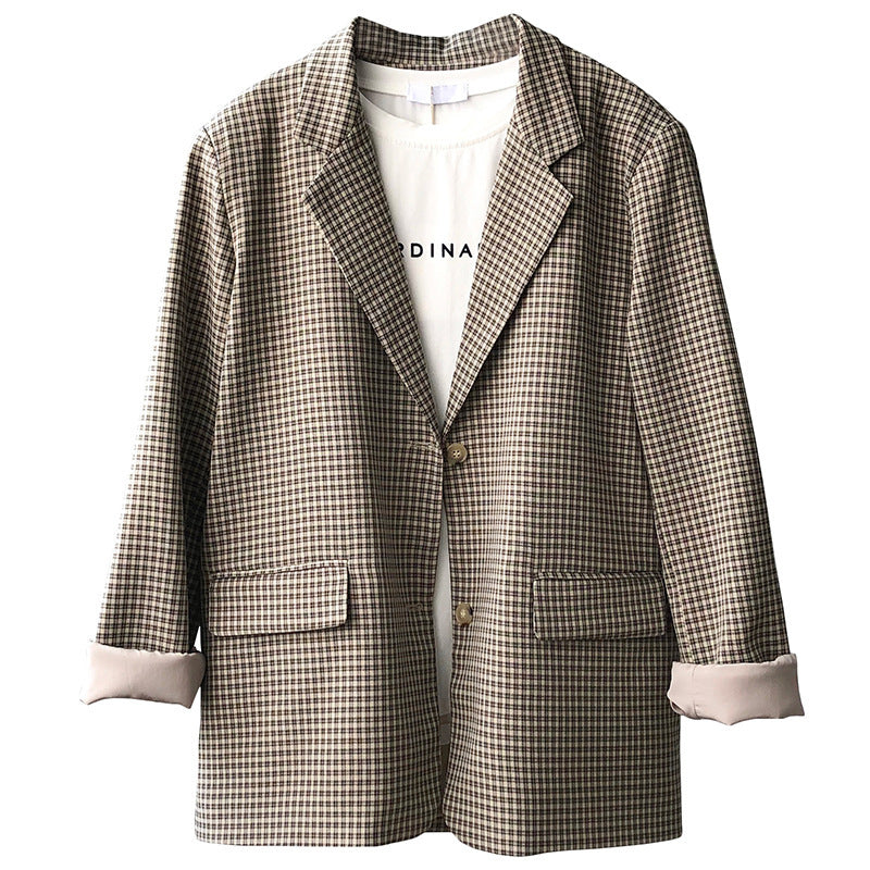 Blazer à Carreaux pour Femme
