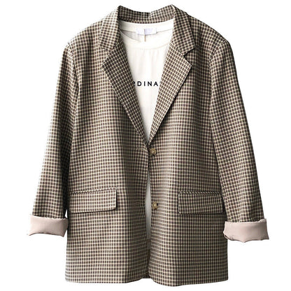 Blazer à Carreaux pour Femme