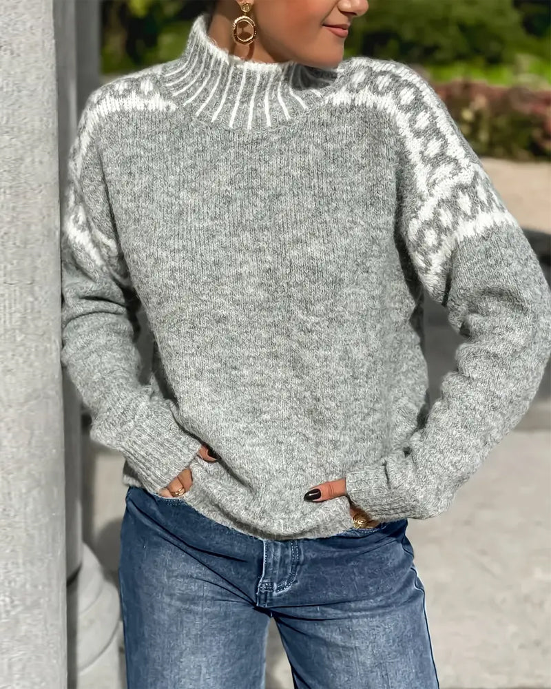 Pull Col Montant Maille Douce