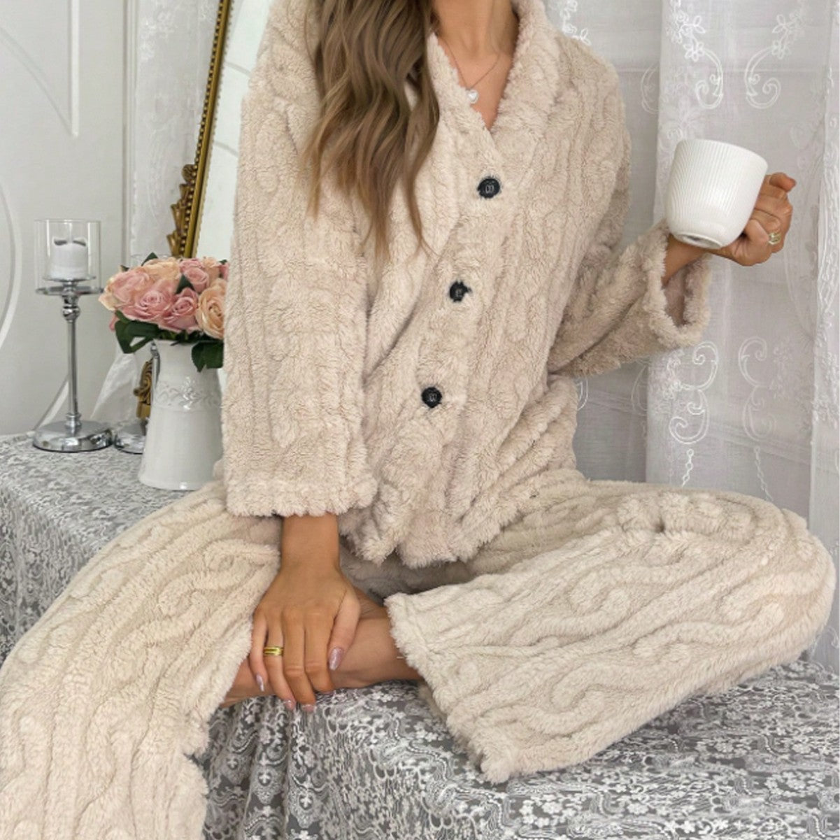 Cardigan Pyjama Polaire