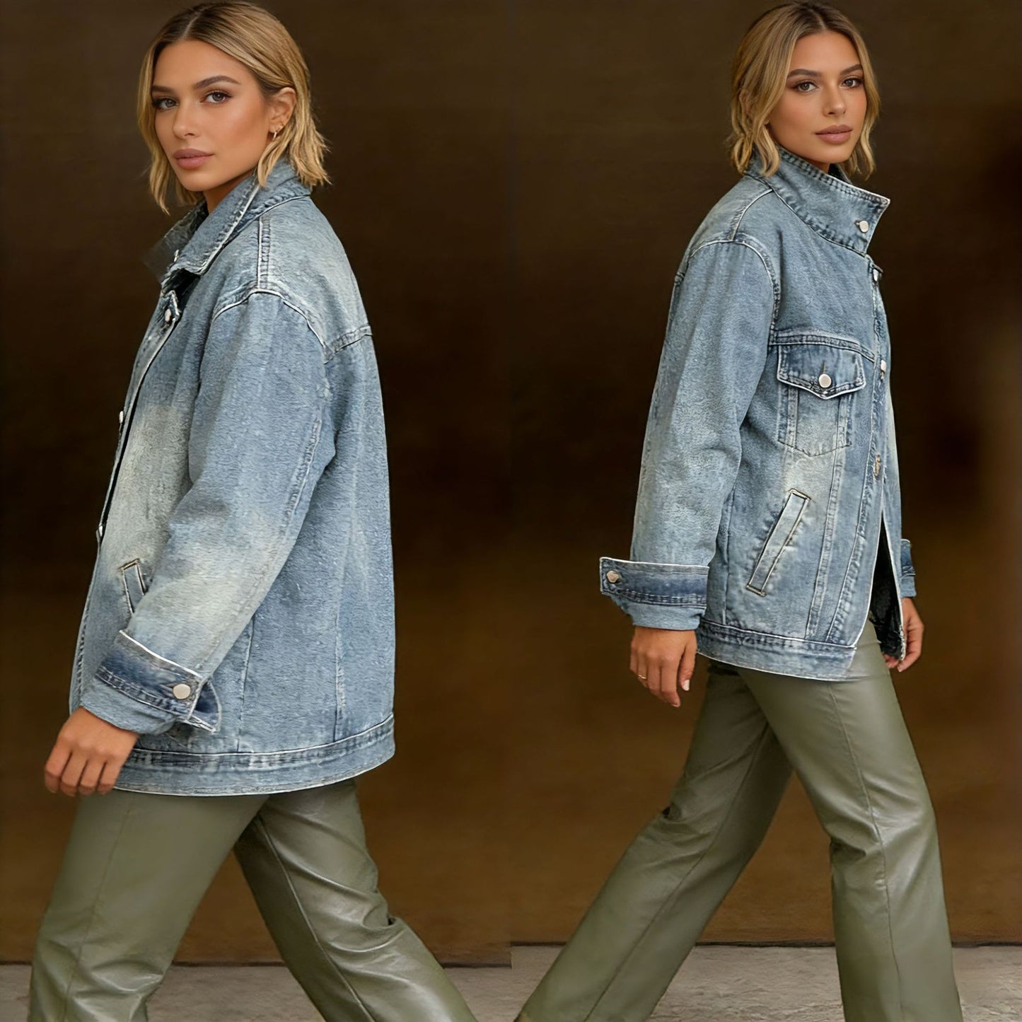 Veste Denim Poche Unique