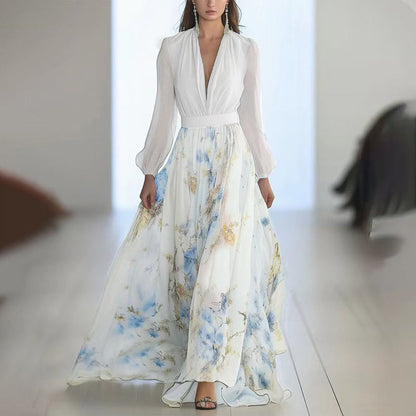 Robe Longue Bohème Fleurie