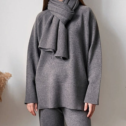 Pull Tricoté & Pantalon Large