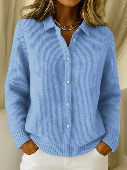 Pull Boutonné Tricoté