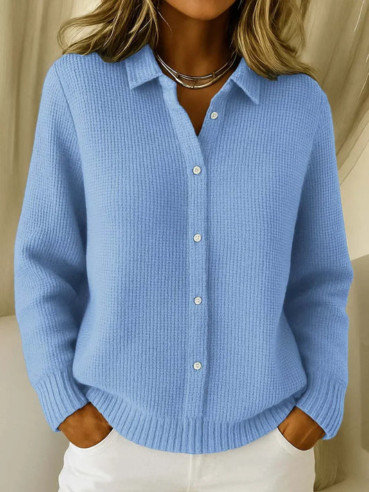 Pull Boutonné Tricoté