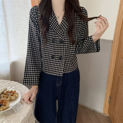Veste à Carreaux Coupe Loose