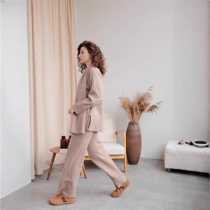 Pull Tricoté & Pantalon Large