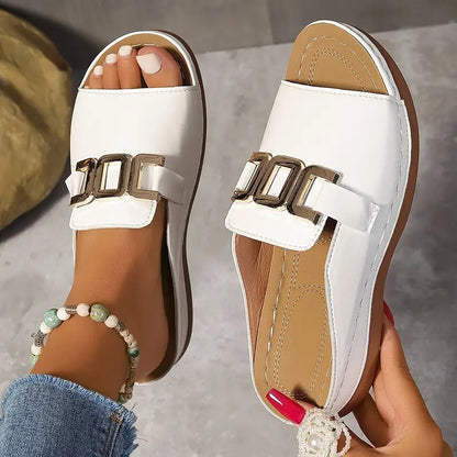 Elegance Sandales Compensées Femme