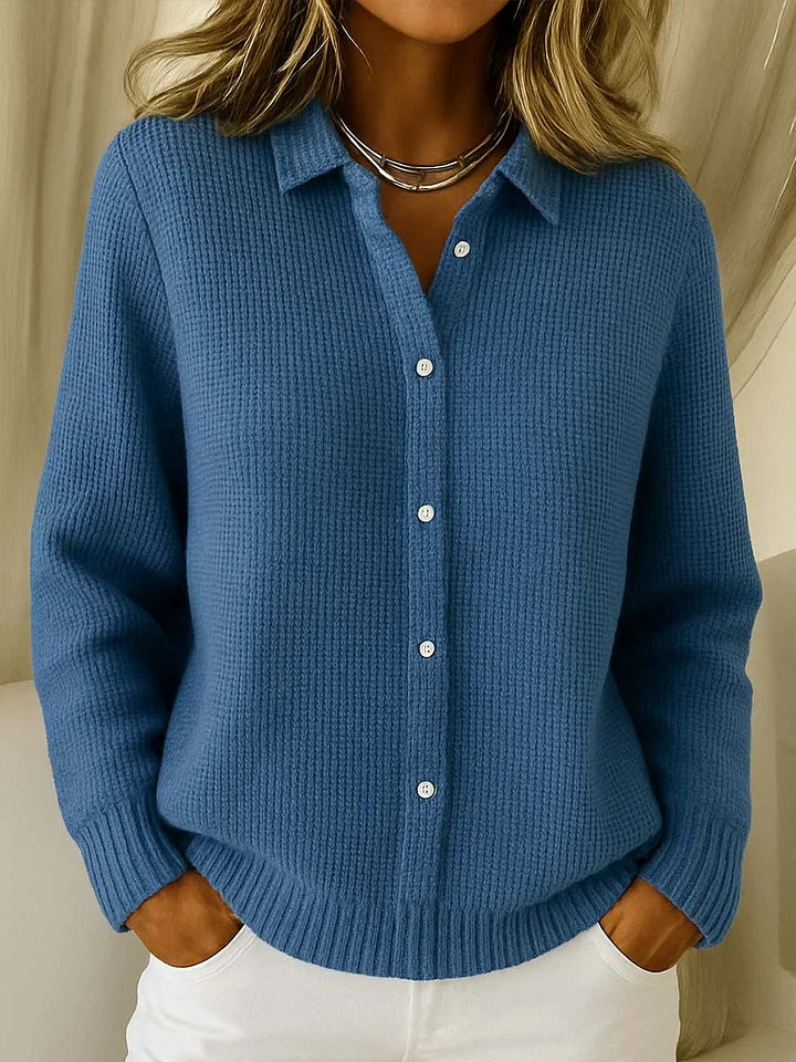 Pull Boutonné Tricoté