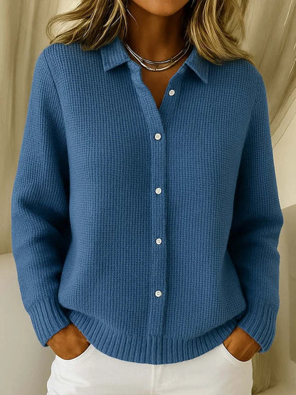 Pull Boutonné Tricoté