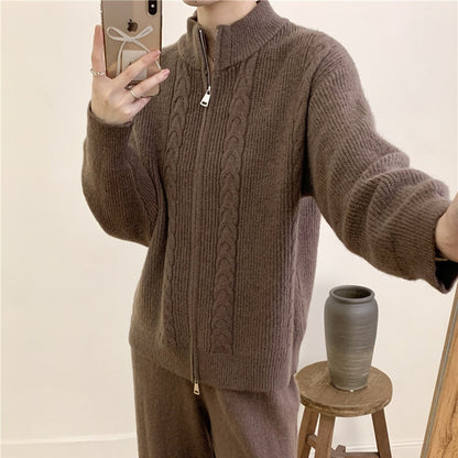 Ensemble Zippé & Pantalon Tricoté