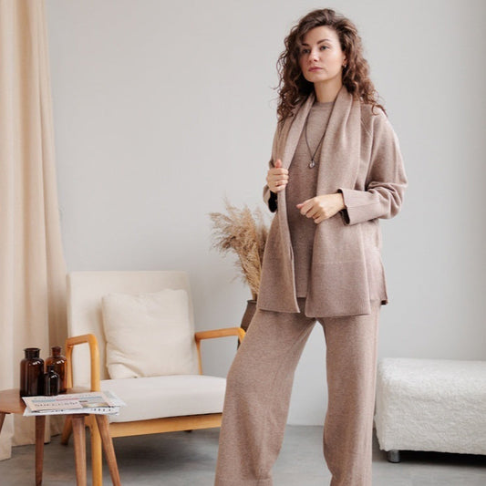 Pull Tricoté & Pantalon Large