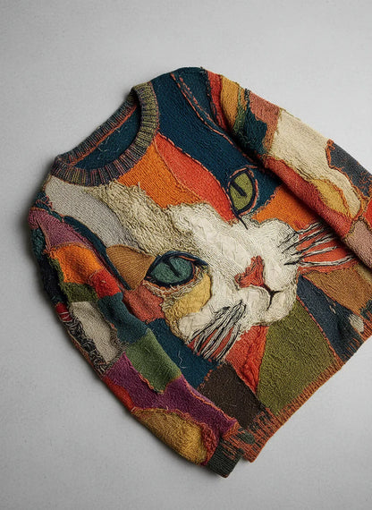 Pull Artistique Chat Mignon